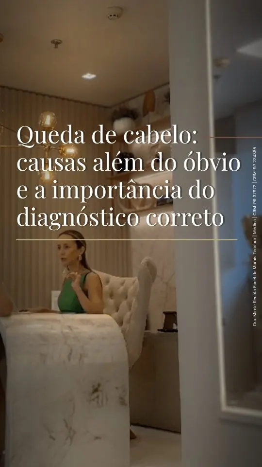 Queda de cabelo: causas além do óbvio e a importância do diagnóstico correto